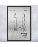 Wernher Von Braun Rocket Patent Framed Print
