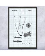 Ballet Slipper Patent Framed Print