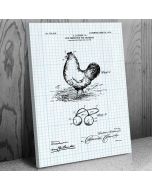 Chicken Glasses Eye Protector Patent Canvas Print