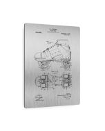 Roller Skate Patent Metal Print