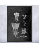 Badminton Shuttlecock Patent Framed Print