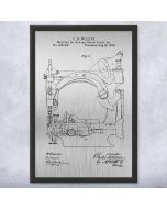 Straw Braid Sewing Machine Patent Framed Print