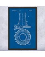 Nuclear Power Plant Cooling Tower Patent Framed Print
