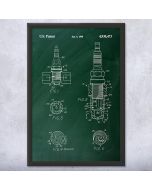 Spark Plug Patent Framed Print