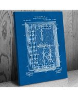 Bank Vault Door Patent Canvas Print