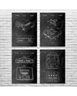 Video Game Console Posters Set of 4