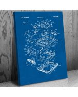 Super Famicom Exploded View Patent Canvas Print
