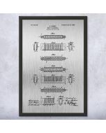 Harmonica Patent Framed Print
