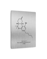 THC Molecule Patent Metal Print