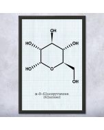 Glucose Blood Sugar Molecule Framed Wall Art Print