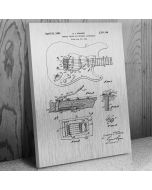 Electric Guitar Patent Canvas Print