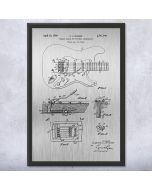 Electric Guitar Patent Framed Print
