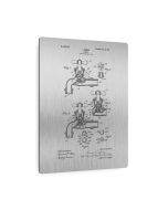 Water Faucet Patent Metal Print