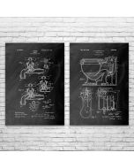 Plumbing Patent Prints Set of 2