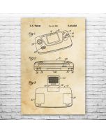 Game Gear Patent Print Poster