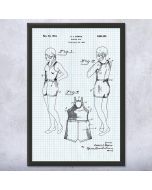 Retro Bathing Suit Patent Framed Print