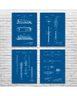 Office Supply Patent Posters Set of 4
