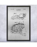 Cement Mixer Truck Patent Framed Print