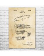 Box Cutter Patent Print Poster