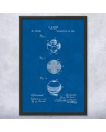 Billiards Pool Ball Patent Framed Print