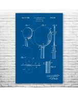 Table Tennis Paddle Patent Print Poster