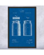 Mason Jar Patent Framed Print