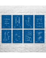 Surgical Patent Prints Set of 8