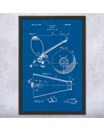 Coaches Megaphone Patent Framed Print