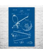 Coaches Megaphone Patent Print Poster
