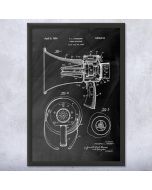 Megaphone Patent Framed Print