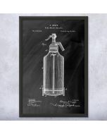 Seltzer Bottle Patent Framed Print