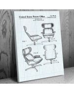 Lounge Chair Patent Canvas Print