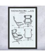 Lounge Chair Patent Framed Print