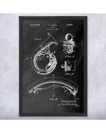 Marching Tuba Patent Framed Print