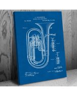 Concert Tuba Patent Canvas Print