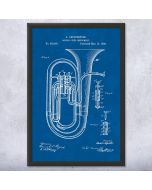 Concert Tuba Patent Framed Print