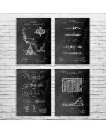 Dentist Patent Posters Set of 4