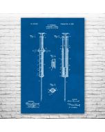 Hypodermic Syringe Patent Print Poster