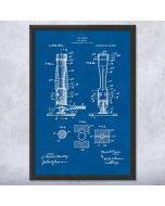 Bunsen Gas Burner Patent Framed Print