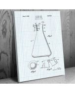 Erlenmeyer Flask Patent Canvas Print
