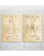 Chemistry Lab Patent Prints Set of 2