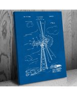 Wind Turbine Patent Canvas Print