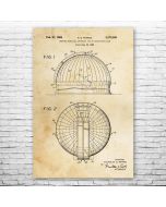 Space Observatory Dome Patent Print Poster