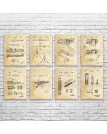 Combat Rifle Patent Prints Set of 8