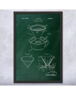 Pour Over Coffee Patent Framed Print