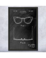 Horn Rim Glasses Frame Patent Framed Print