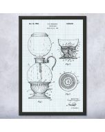 Vacuum Coffee Maker Patent Framed Print