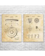 Disc Golf Patent Prints Set of 2