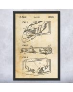 Pinball Flipper Patent Framed Print