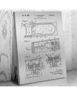 Pinball Tilt Mechanism Patent Canvas Print